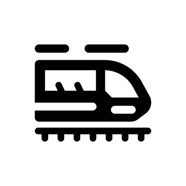 Metro Tåg Ikon Vektor Illustration — Stock vektor