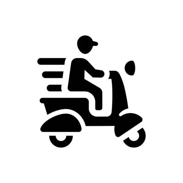 Motorrad Transport Symbol Vektor Illustration — Stockvektor