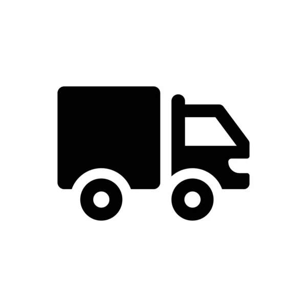 Ikona Transportu Samochodów Ciężarowych Ilustracja Wektor — Wektor stockowy