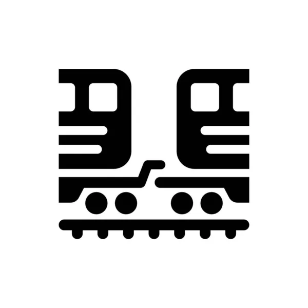 Icône Train Routier Illustration Vectorielle — Image vectorielle