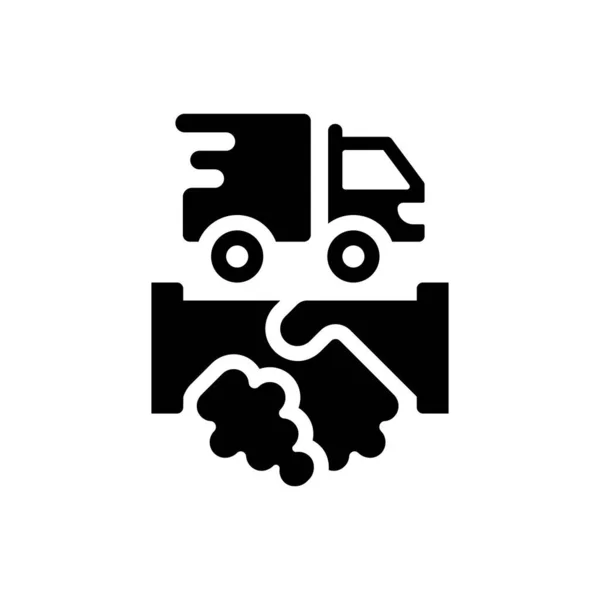 Icône Partenaires Transport Illustration Vectorielle — Image vectorielle