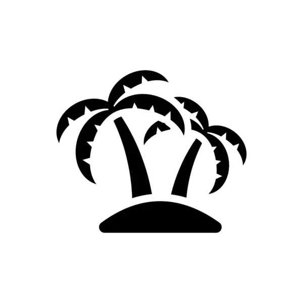 Palm Tress Icoon Vector Illustratie — Stockvector