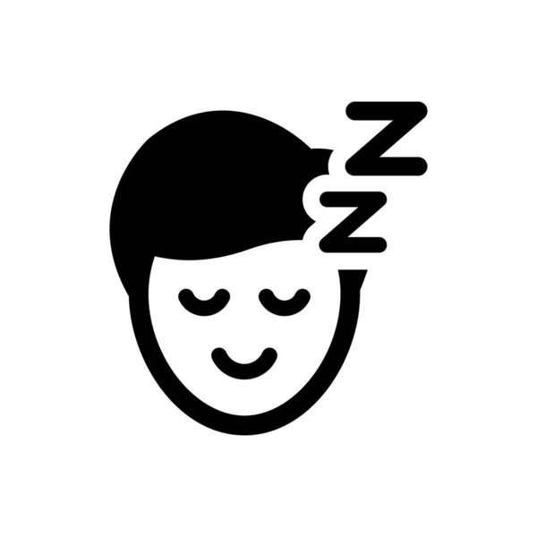 Sleep Icon Vector Illustration — Stock Vector