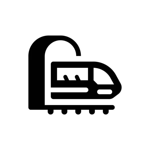 Ikona Výletu Železnici Vektorová Ilustrace — Stockový vektor