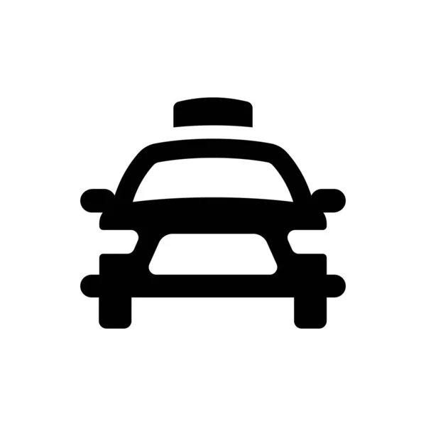 Taxi Icono Cabina Ilustración Vectorial — Vector de stock