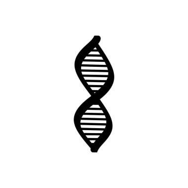 Beyaz arkaplanda DNA ipliği simgesi