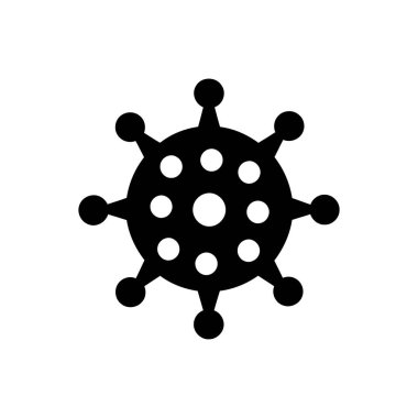 Beyaz arka planda virüs simgesi