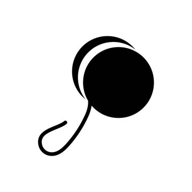 Beyaz arka planda oyuncak simgesi