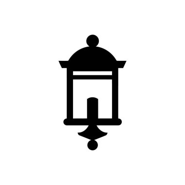 Beyaz arkaplanda açık hava aydınlatma simgesi