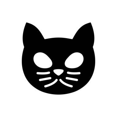 Beyaz arkaplanda kedi hayvan simgesi