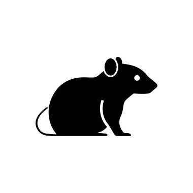 Beyaz arkaplanda hamster simgesi