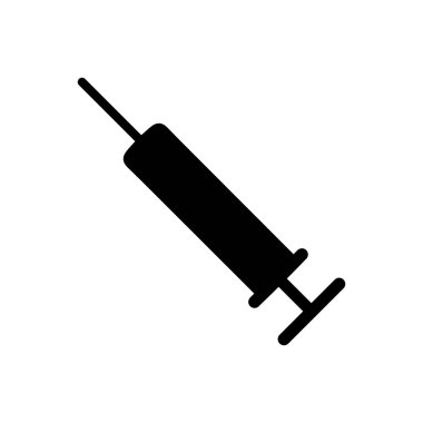 Beyaz arkaplanda aşı simgesi