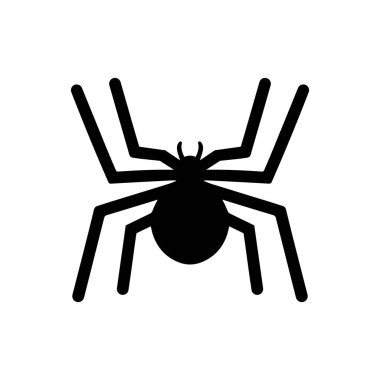 örümcek simgesi beyaz arka plan üzerinde