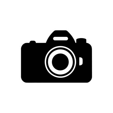 Beyaz arkaplanda kamera simgesi