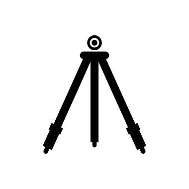 Beyaz arkaplanda üç ayaklı simge