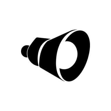 Kamera lensi kaput simgesi beyaz arkaplanda