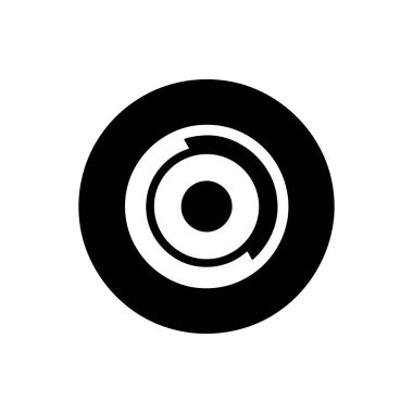 Kamera yakınlaştırma simgesi beyaz arkaplanda