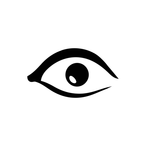 Иконка Глаза Белом Фоне — стоковый вектор