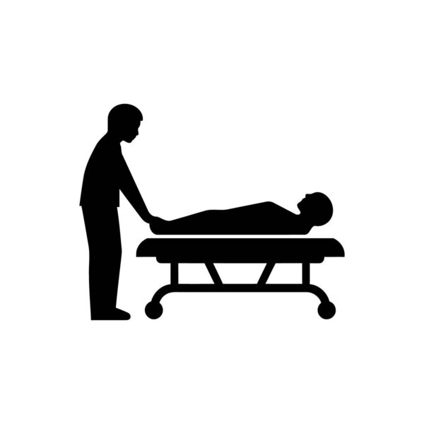 Physical therapy icon on white background
