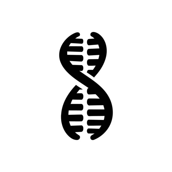 Dna Sequencing Icon White Background — Stock Vector
