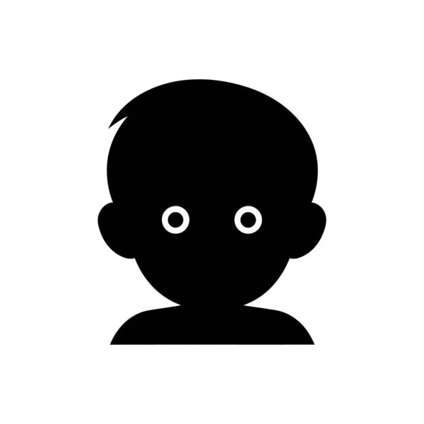 Baby Symbol Auf Weißem Hintergrund — Stockvektor