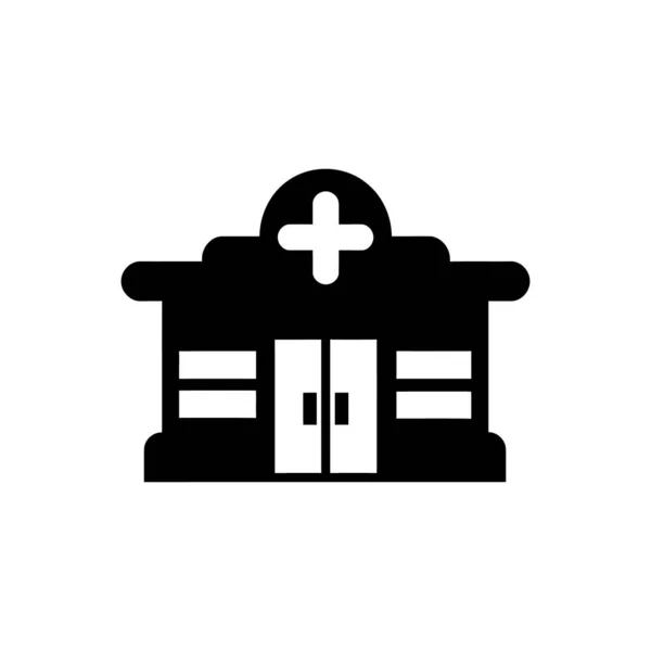Drugstore Icon White Background — Stock Vector