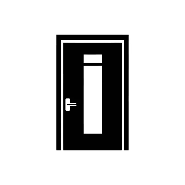 Operasyon Odası Kapısı Simgesi Beyaz Arkaplanda — Stok Vektör