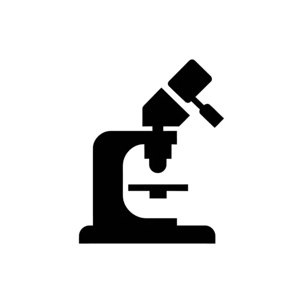 白い背景の上の顕微鏡アイコン — ストックベクタ