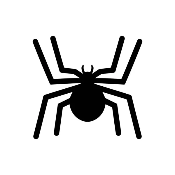 Örümcek Simgesi Beyaz Arka Plan Üzerinde — Stok Vektör