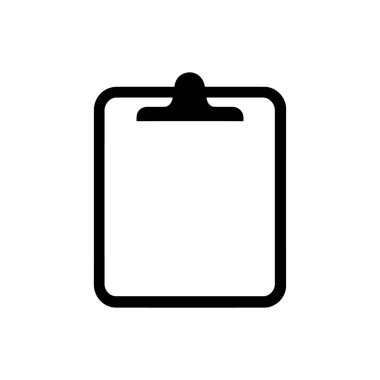 Beyaz arkaplanda pano simgesi