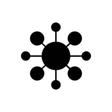 Beyaz arkaplanda iletişim bağlantısı simgesi