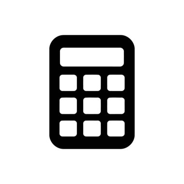 Beyaz arkaplandaki simgeyi hesapla