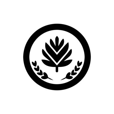 Beyaz arka plan üzerinde rozet simge