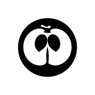 Beyaz arkaplanda yalıtılmış hurma meyve simgesi