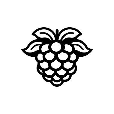 Beyaz arkaplanda izole edilmiş bulut çileği simgesi