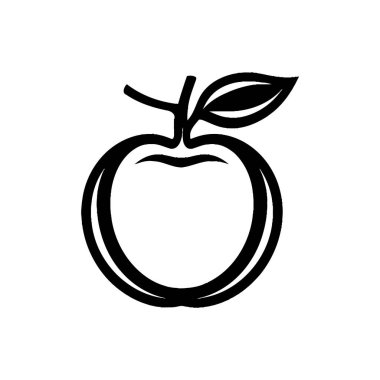 Jujube simgesi beyaz arkaplanda izole edildi