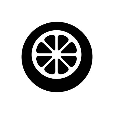 Beyaz arka plan üzerinde izole limon simgesi