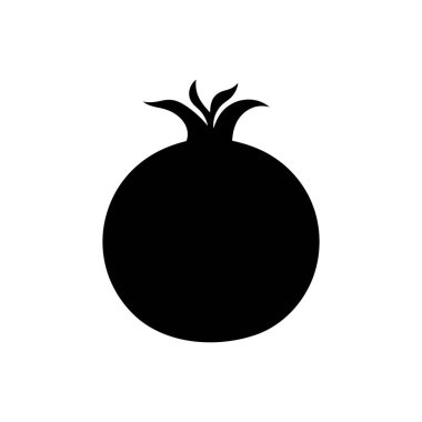 Beyaz arka plan üzerinde izole nar simgesi