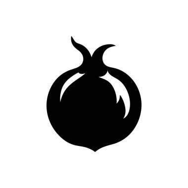 Beyaz arka plan üzerinde izole nar simgesi