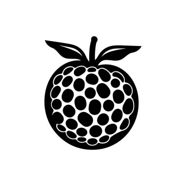 Beyaz arkaplanda Blackberry simgesi izole edildi