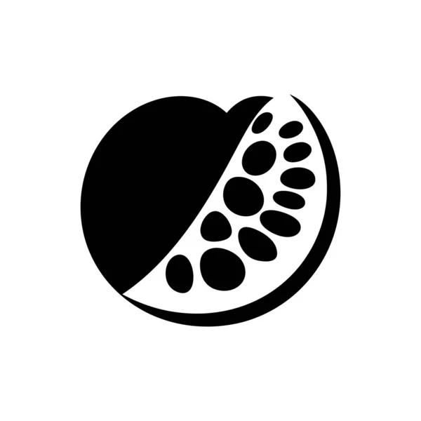 Icône Cantaloup Isolée Sur Fond Blanc — Image vectorielle