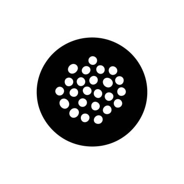 Beyaz arkaplanda mercek simgesi izole edildi