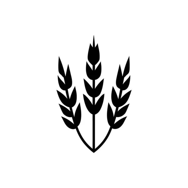 Εικονίδιο Barley Απομονωμένο Λευκό Φόντο — Διανυσματικό Αρχείο
