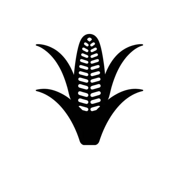 Mais Symbol Isoliert Auf Weißem Hintergrund — Stockvektor