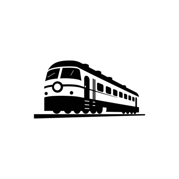 Ročník Vlak Ikona Izolované Bílém Pozadí — Stockový vektor