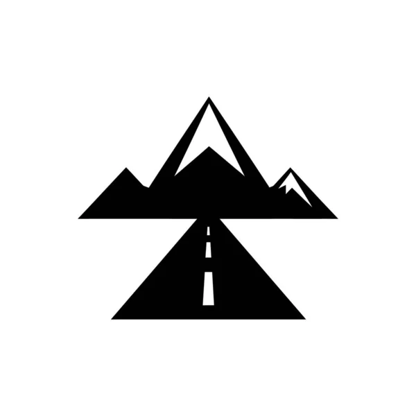 Ikona Dálnice Izolované Bílém Pozadí — Stockový vektor