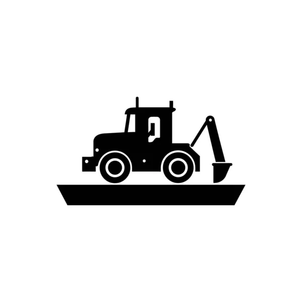 Road Construction Icon Isolated White Background — Stock Vector