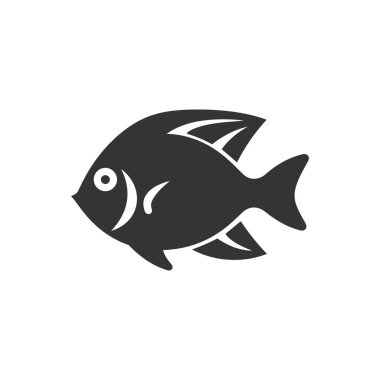 Beyaz Arkaplanda Mavi Tang Simgesi - Basit Vektör Resimleri