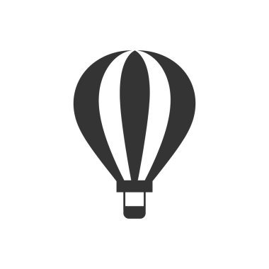 Beyaz Arkaplanda Yüzen Uçak Simgesi - Basit Vektör İllüstrasyonu