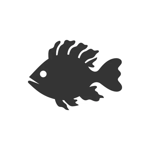 Icône Stonefish Sur Fond Blanc Illustration Vectorielle Simple — Image vectorielle